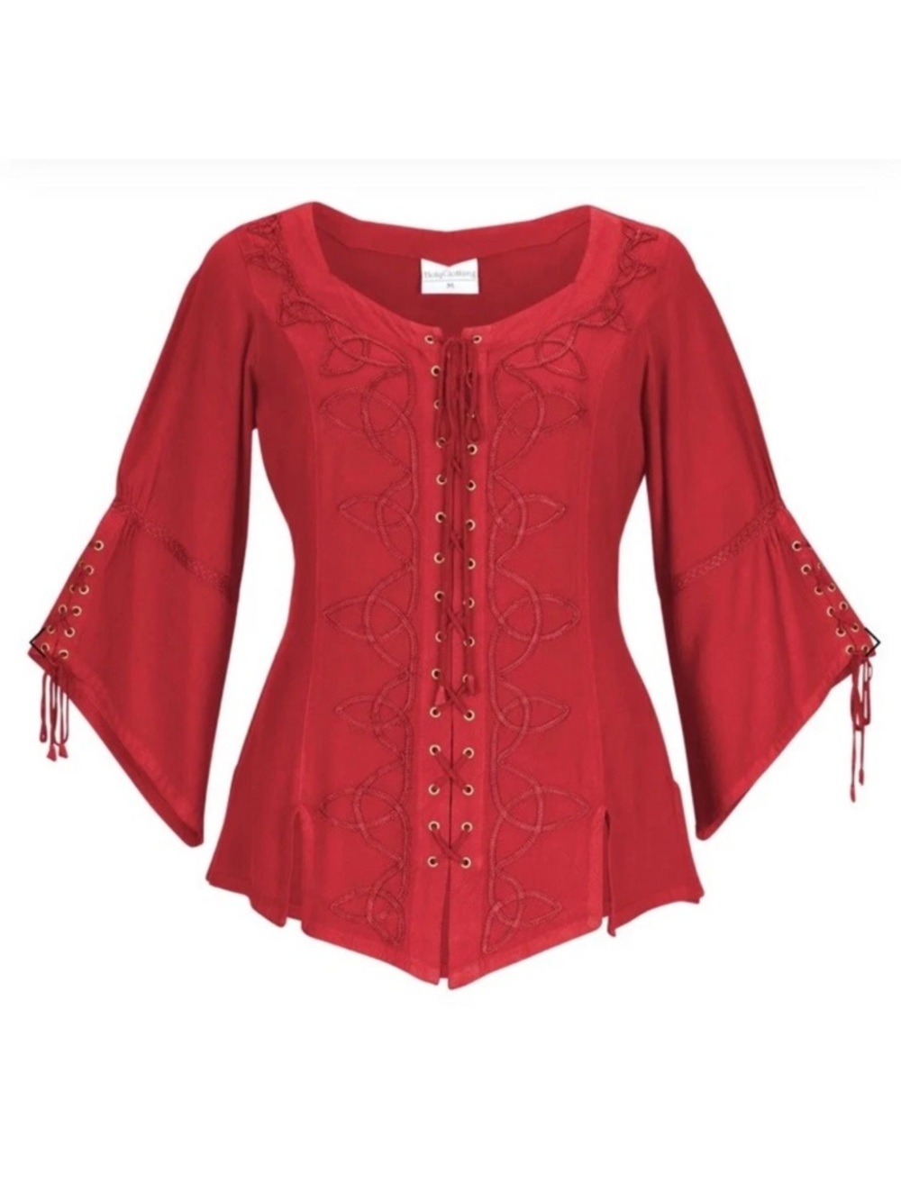 NWT HolyClothing Trinity blouse Lace Up Corset Style Renaissance Size 4X peasant